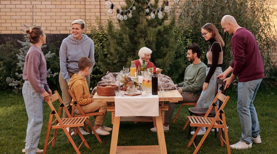 fiesta en campo o jardin